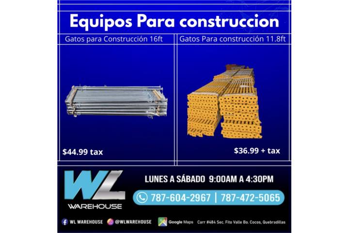 Gatos para construcción