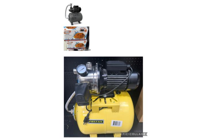 BOMBAS CISTERNAS 1/2,3/4,1HP CON Y SIN TANQUE