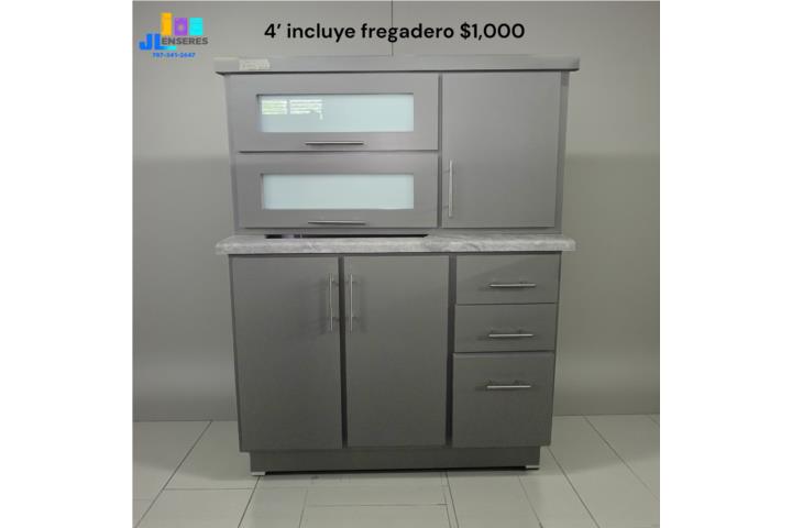 Gabinetes en PVC con Fregadero Incluido