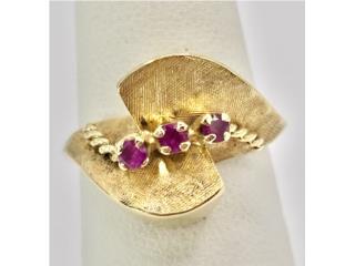SORTIJA RUBIES 14KT, JOYERIA CARMEN Puerto Rico