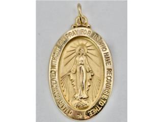 MEDALLA VIRGEN MILAGROSA 14KT, JOYERIA CARMEN Puerto Rico