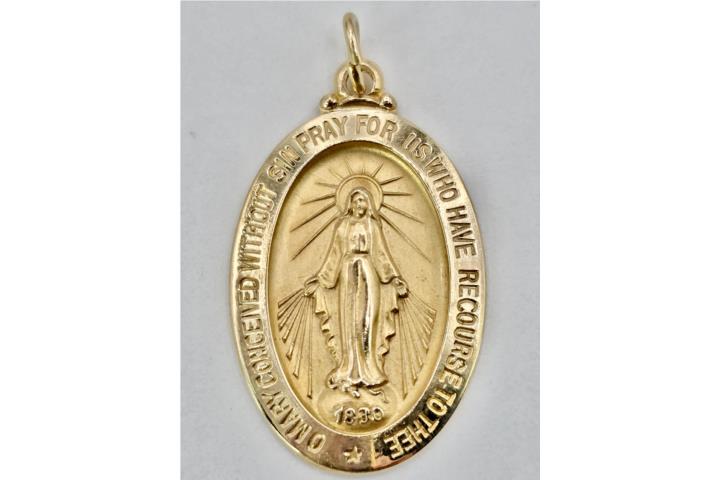MEDALLA VIRGEN MILAGROSA 14KT