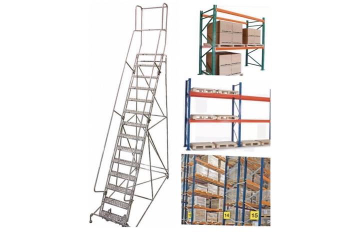 ESCALERAS CORREDIZAS Y PALLETS RACKS ALMACENE