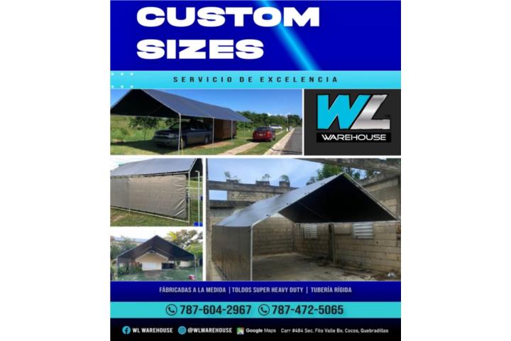 Carpas : toldos / accesorios industriales