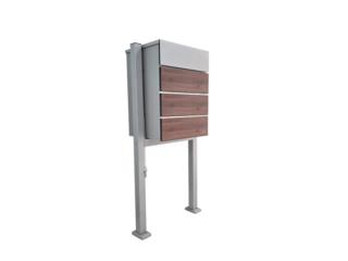 Buzones Toledo Gris y Madera (caben cajas), MG Inter / Space Designs Puerto Rico