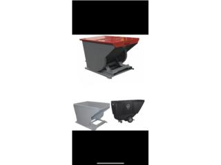 TILT TRUCKS AND DUMPING TRASH HOOPERS 