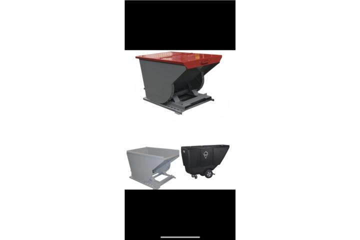 TILT TRUCKS AND DUMPING TRASH HOOPERS