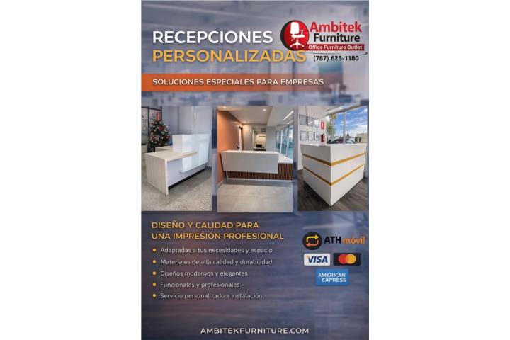 FABRICAMOS RECEPCIONES A LA MEDIDA