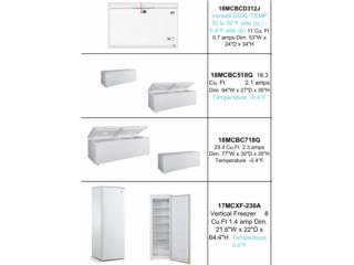 CHESTS FREEZERS , Puerto Rico