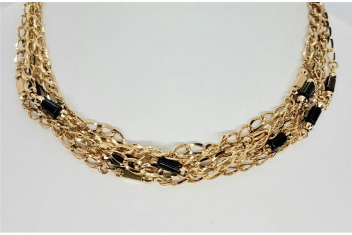 GARGANTILLA ONYX 14KT