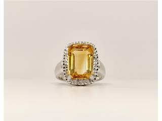 SORTIJA  CITRINA  14KT