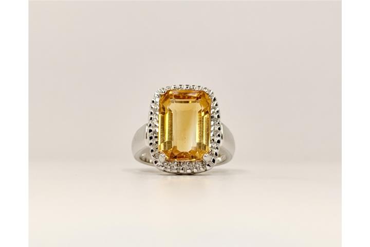 SORTIJA CITRINA 14KT