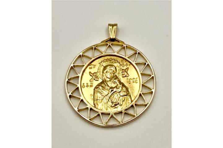 MEDALLA PERPETUO SOCORRO 14KT