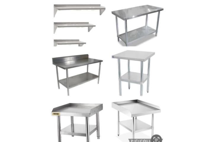 TABLILLAS Y MESAS STAINLESS