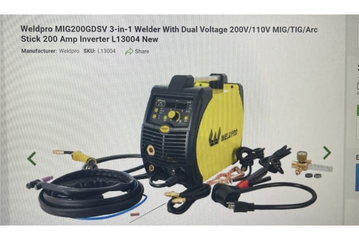 MULTIPROCESSOR TIG/MIG/STICK