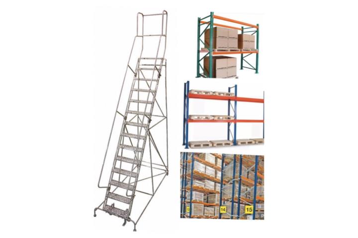 PALLETS RACKS Y ESCALERAS ALMACENES