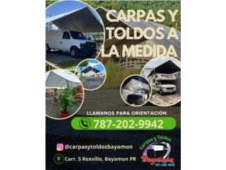 Toldos, carpas y reemplazos , CARPAS Y TOLDOS BAYAMON Puerto Rico