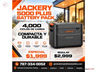 Jackery 5000 Plus Battery Pack , GENERATORS & MORE INC. Puerto Rico