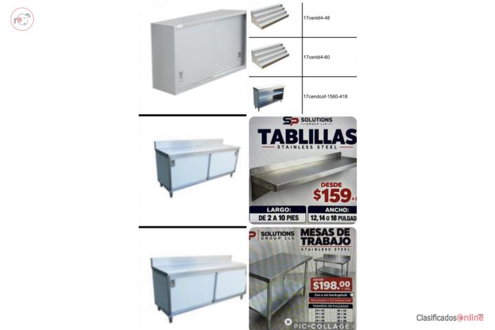 MESAS Y TABLILLAS STAINLESS , Puerto Rico