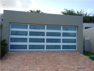 Puerta de Garage Full Glas 15x7, #1 ME WINDOWS & DOORS Puerto Rico