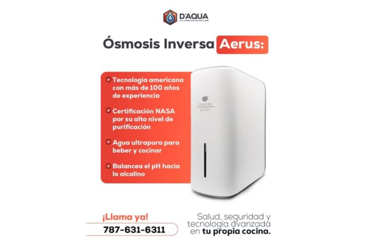 Ósmosis Inversa Aerus: agua pura para beber