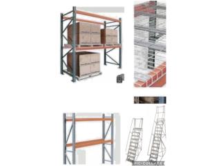 PALLETS RACKS Y ESCALERAS ALMACENES 