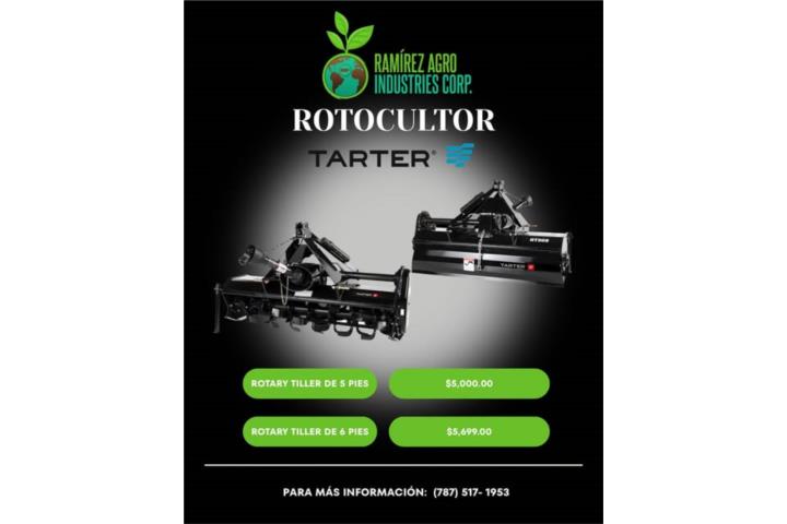 ROTOCULTOR/ROTARY TILLER TARTER 5 PIES