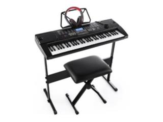 Piano pack asiento, mesa, audifonos y mic, La Antorcha Music arecibo Puerto Rico