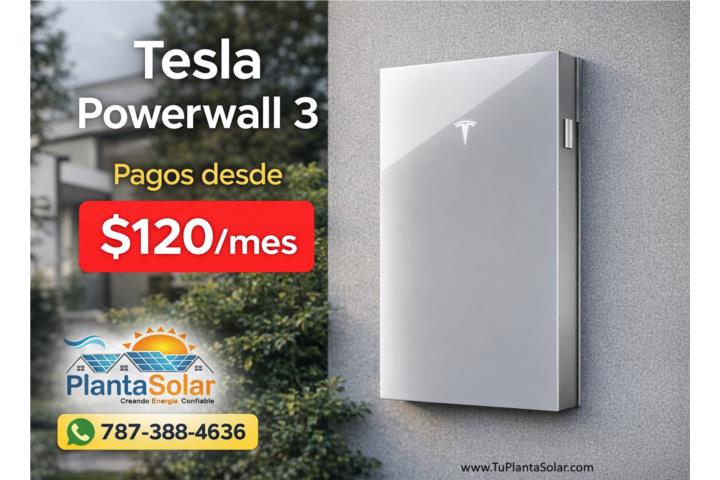 Placas solares con batería Tesla Powerwall 3