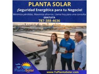 Placas solares para comerciantes , 24/7 PLANTA SOLAR Puerto Rico