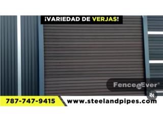 Verja moderna. Deco slat vertical, Steel and Pipes Puerto Rico