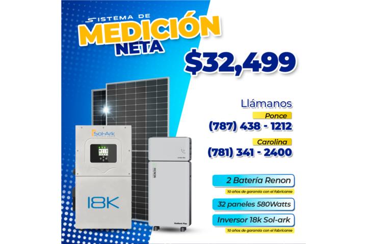 Sistema Solar de Medición Neta 20 placas 550W
