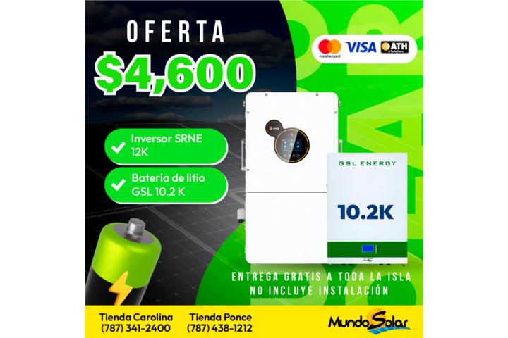 OFERTA BATERIA LITIO GSL 10.2K  2 x $4,799