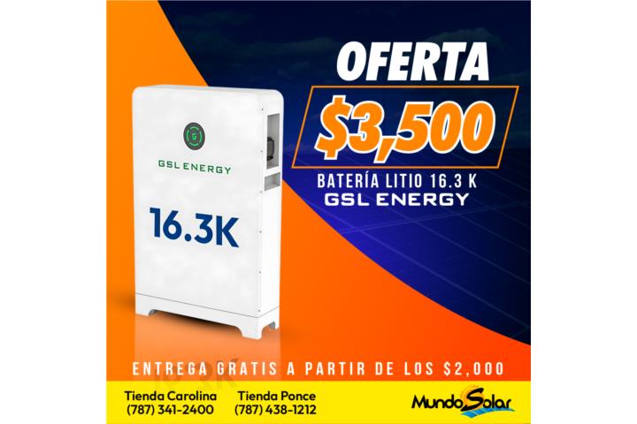 OFERTA BATERIA LITIO GSL 14.3K  2 x $6,699
