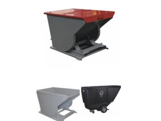 TILT TRUCKS AND DUMPING TRASH HOOPERS 