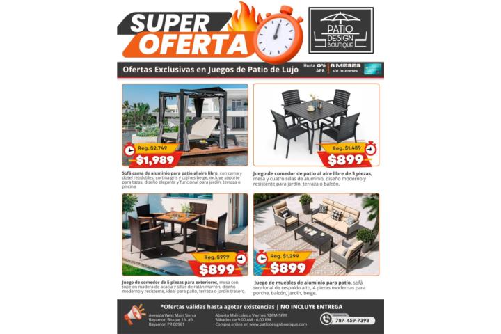 Liquidacion de tienda muebles de Patio, Puerto Rico