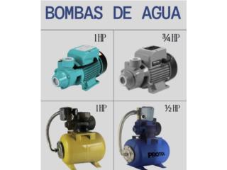 BOMBAS DE AGUA CISTERNAS , Puerto Rico