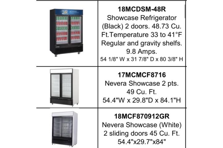 NEVERAS COMERCIALES Y FREEZERS