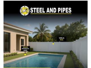 PVC FENCE , Steel and Pipes Puerto Rico