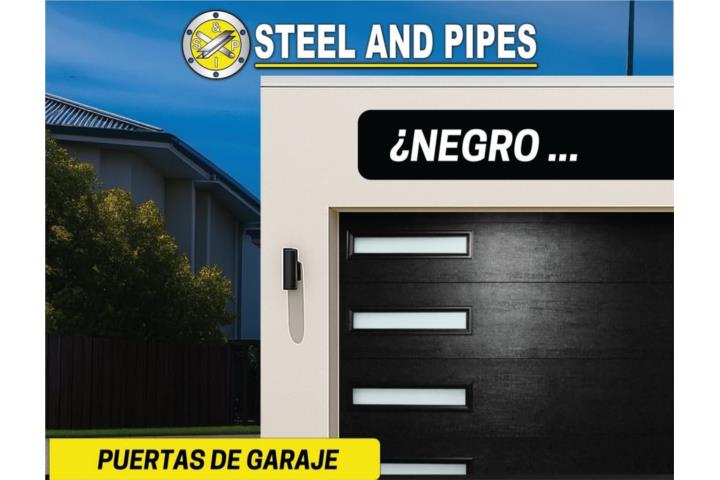 Puertas de Garajes negras y otros diseños