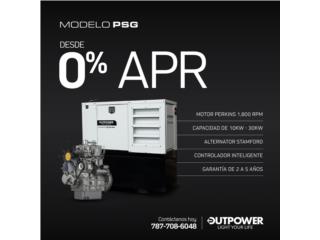 Generadores Modelo PSG, Outpower Energy Corp. Puerto Rico