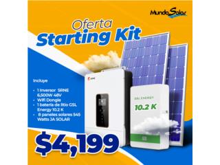 Combo 1 starting kit,  Mundo Solar, Inc. Puerto Rico