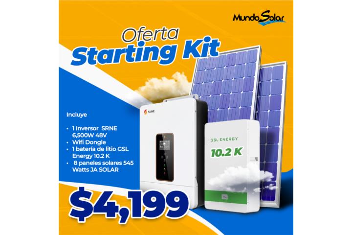 Sistema Solar de Back Up 8 placas 445W, Puerto Rico