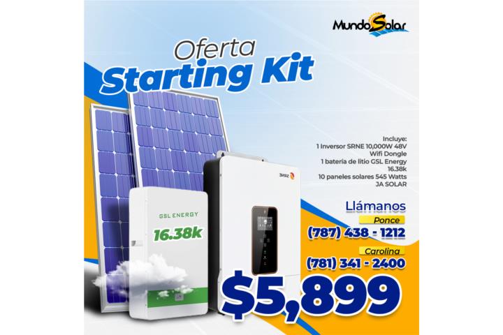 Starting Kit $5,900  8 paneles 430W
