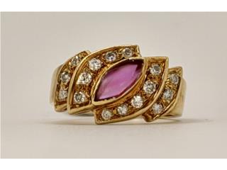 SORTIJA BRILLANTES 14KT, JOYERIA CARMEN  Puerto Rico