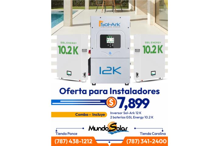 OFERTA BATERIA LITIO GSL 10.2K  2 x $4,799