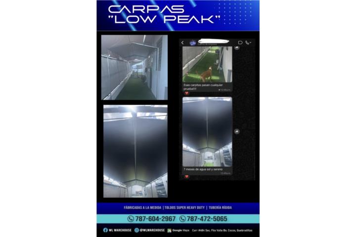 Carpas y toldos custom , Puerto Rico