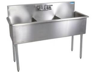 MAXTEEL|M2136-3-162| Three Compartment Sink, Morland of P.R., Inc. Puerto Rico