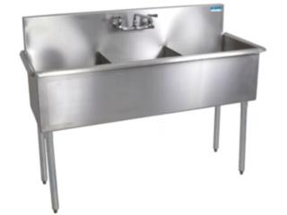 MAXTEEL|M2148-3-162| Three Compartment Sink, Morland of P.R., Inc. Puerto Rico