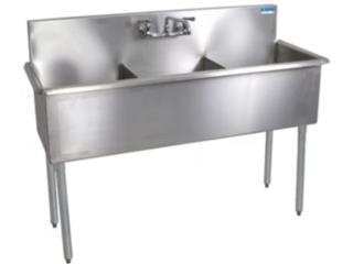 MAXTEEL |M2160-3-162| Three Compartment Sink, Morland of P.R., Inc. Puerto Rico